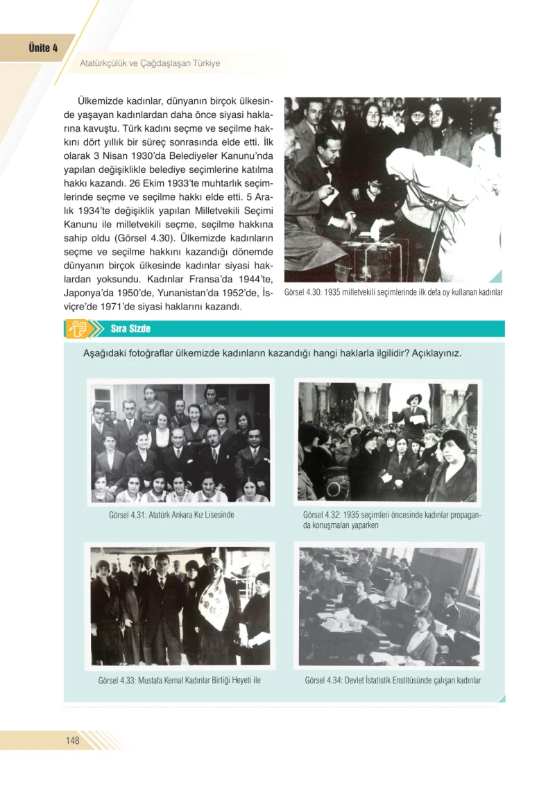 8. Sınıf İnkılap Tarihi Ders Kitabı Cevapları Semih Ofset S.E.K. Yayınları Sayfa 148