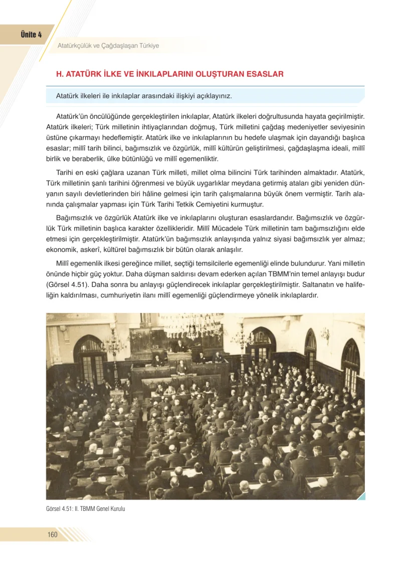 8. Sınıf İnkılap Tarihi Ders Kitabı Cevapları Semih Ofset S.E.K. Yayınları Sayfa 160
