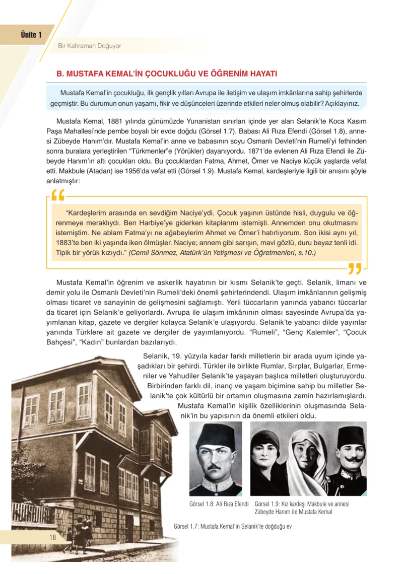 8. Sınıf İnkılap Tarihi Ders Kitabı Cevapları Semih Ofset S.E.K. Yayınları Sayfa 18