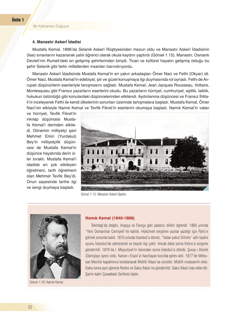 8. Sınıf İnkılap Tarihi Ders Kitabı Cevapları Semih Ofset S.E.K. Yayınları Sayfa 22