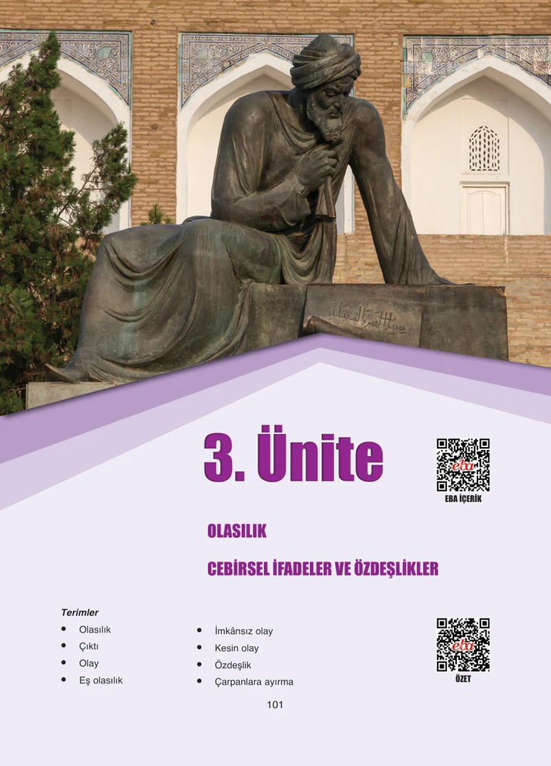 8. Sınıf Matematik Ders Kitabı Cevapları Ada Yayınları Sayfa 101