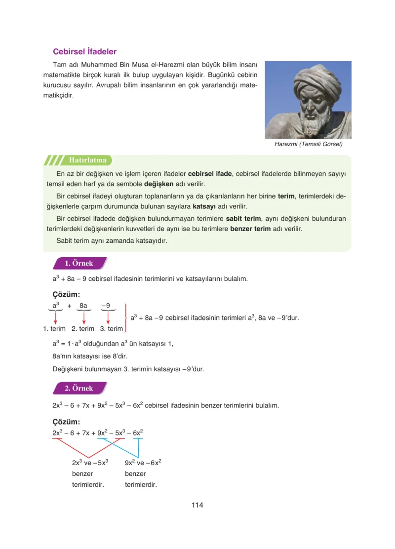 8. Sınıf Matematik Ders Kitabı Cevapları Ada Yayınları Sayfa 114