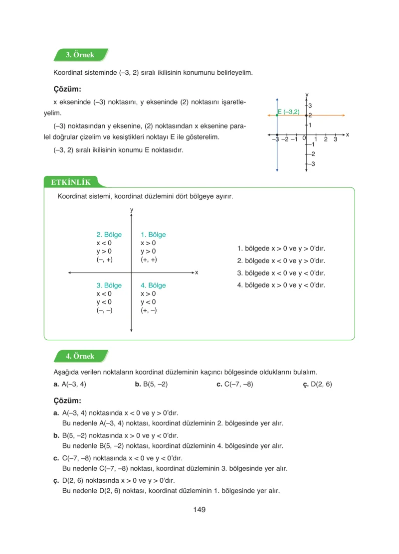 8. Sınıf Matematik Ders Kitabı Cevapları Ada Yayınları Sayfa 149