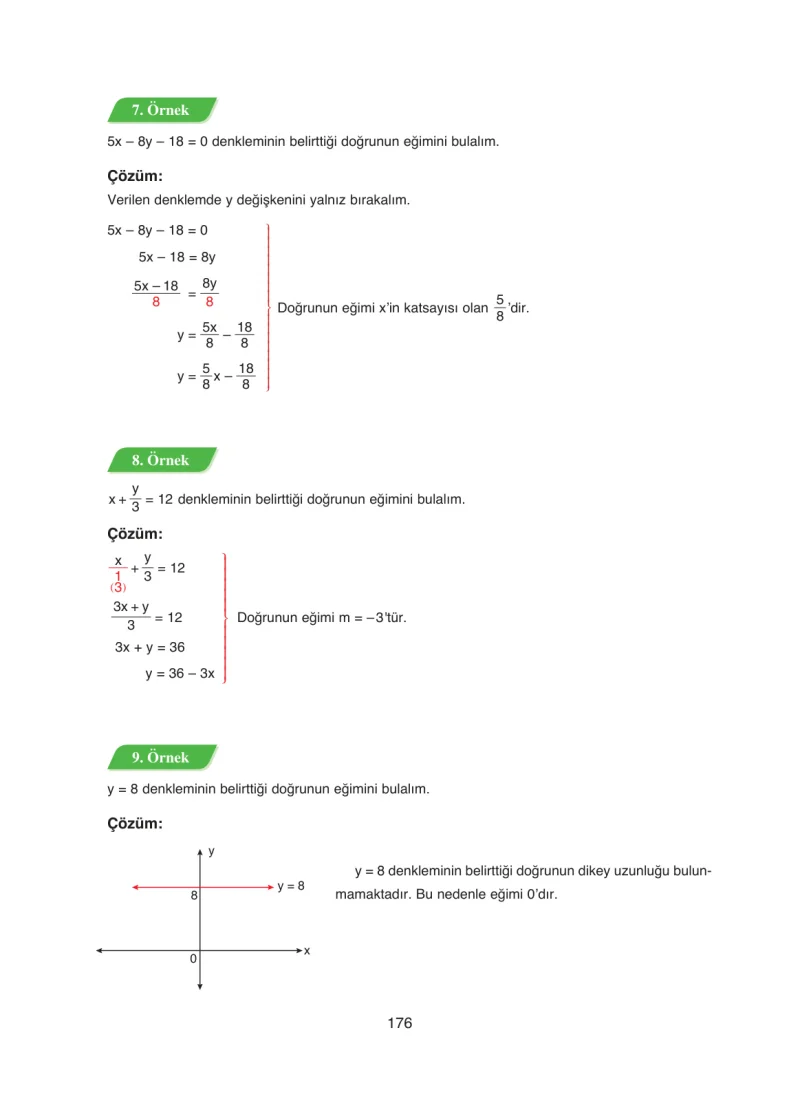 8. Sınıf Matematik Ders Kitabı Cevapları Ada Yayınları Sayfa 176