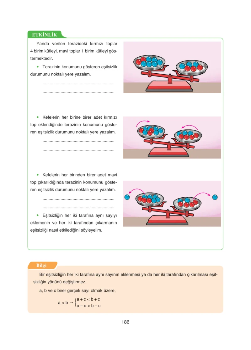 8. Sınıf Matematik Ders Kitabı Cevapları Ada Yayınları Sayfa 186