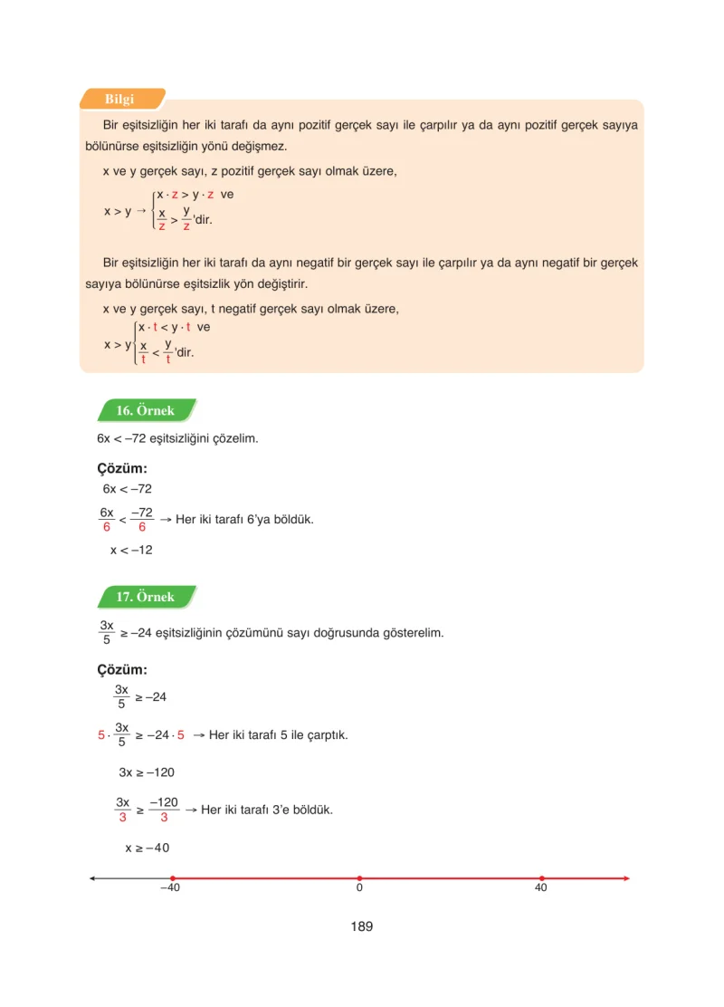 8. Sınıf Matematik Ders Kitabı Cevapları Ada Yayınları Sayfa 189