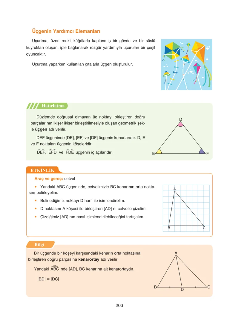8. Sınıf Matematik Ders Kitabı Cevapları Ada Yayınları Sayfa 203