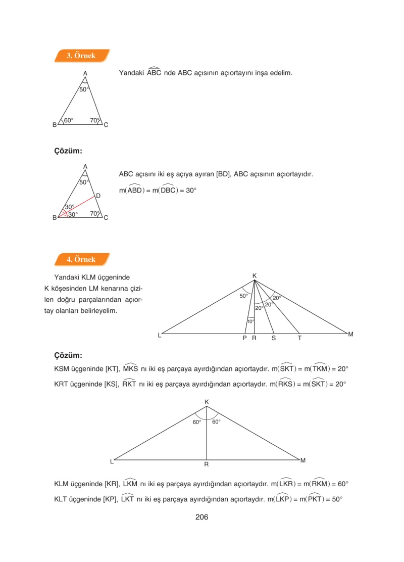 8. Sınıf Matematik Ders Kitabı Cevapları Ada Yayınları Sayfa 206