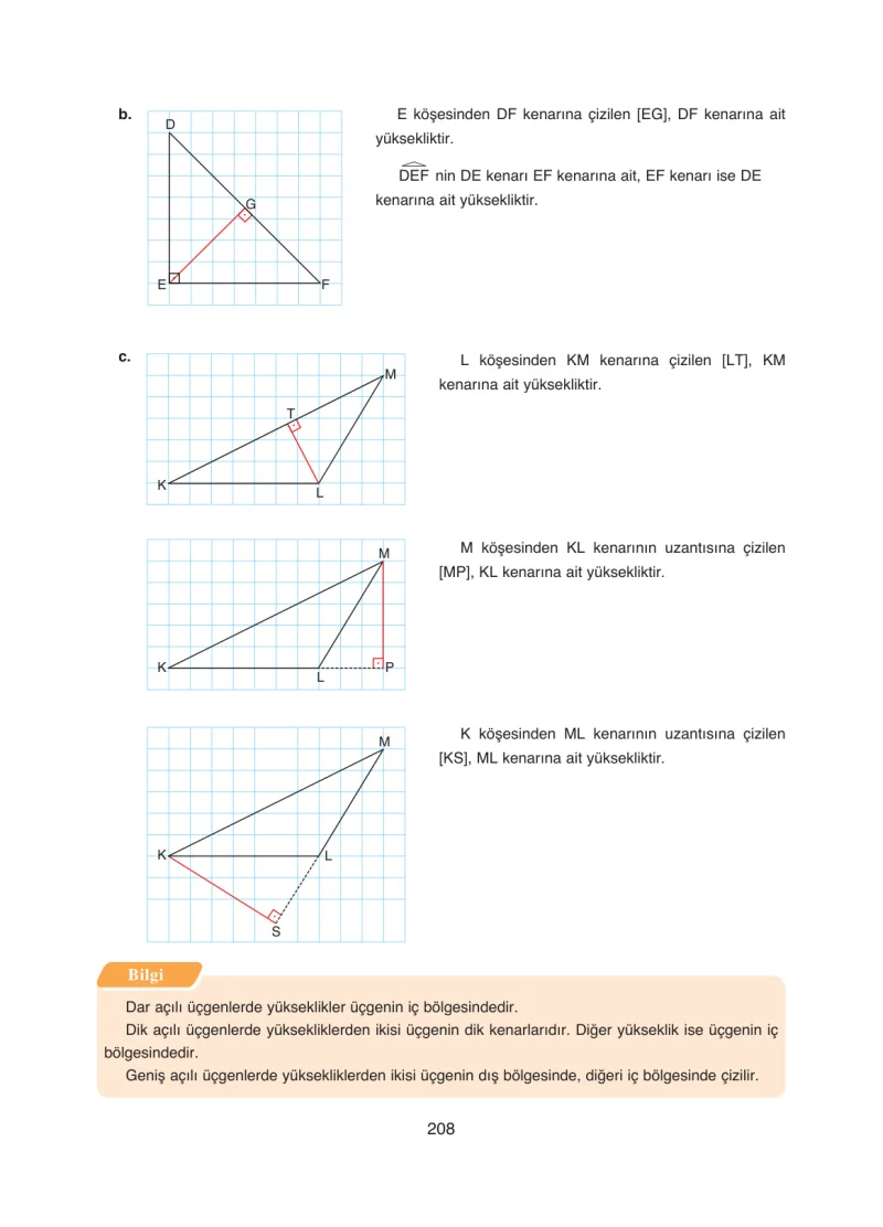 8. Sınıf Matematik Ders Kitabı Cevapları Ada Yayınları Sayfa 208