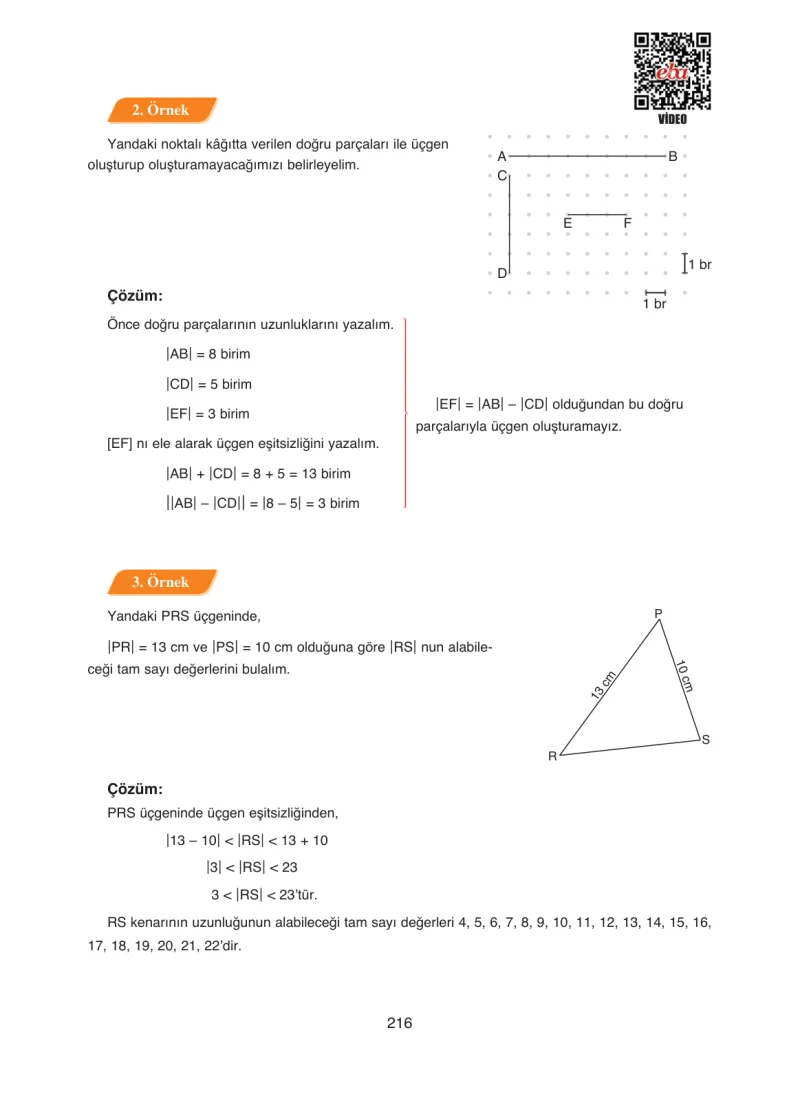 8. Sınıf Matematik Ders Kitabı Cevapları Ada Yayınları Sayfa 216