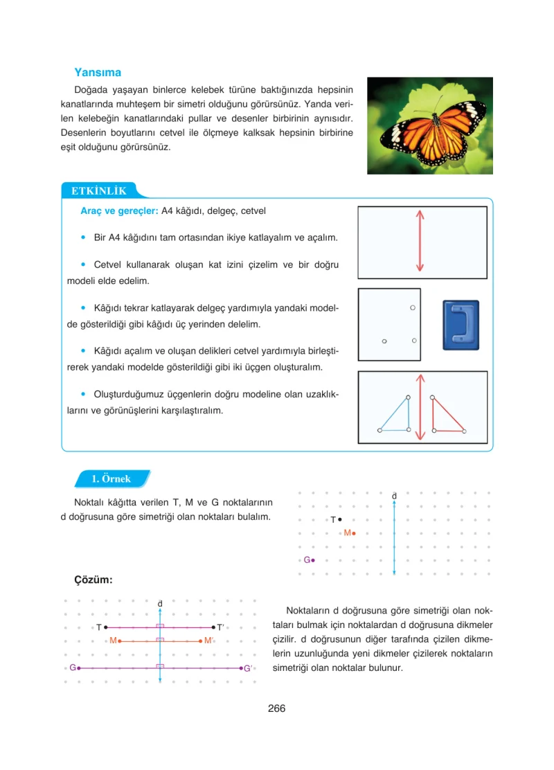 8. Sınıf Matematik Ders Kitabı Cevapları Ada Yayınları Sayfa 266