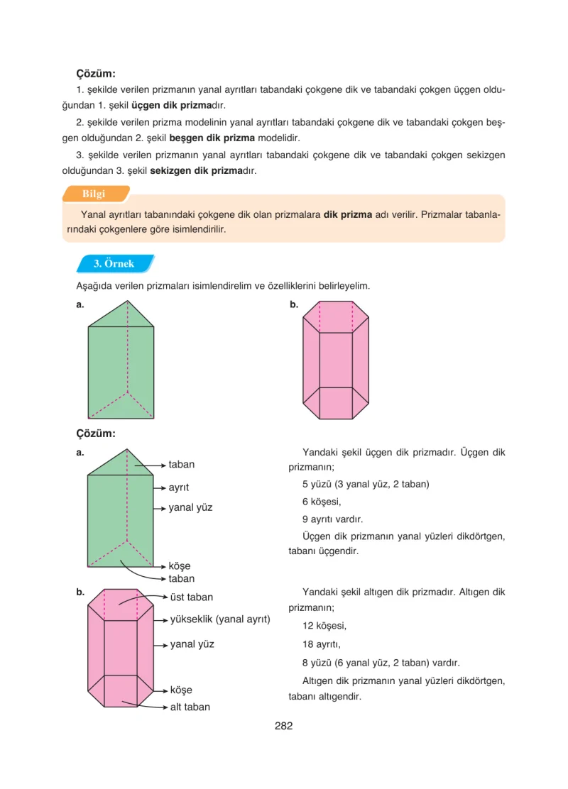8. Sınıf Matematik Ders Kitabı Cevapları Ada Yayınları Sayfa 282