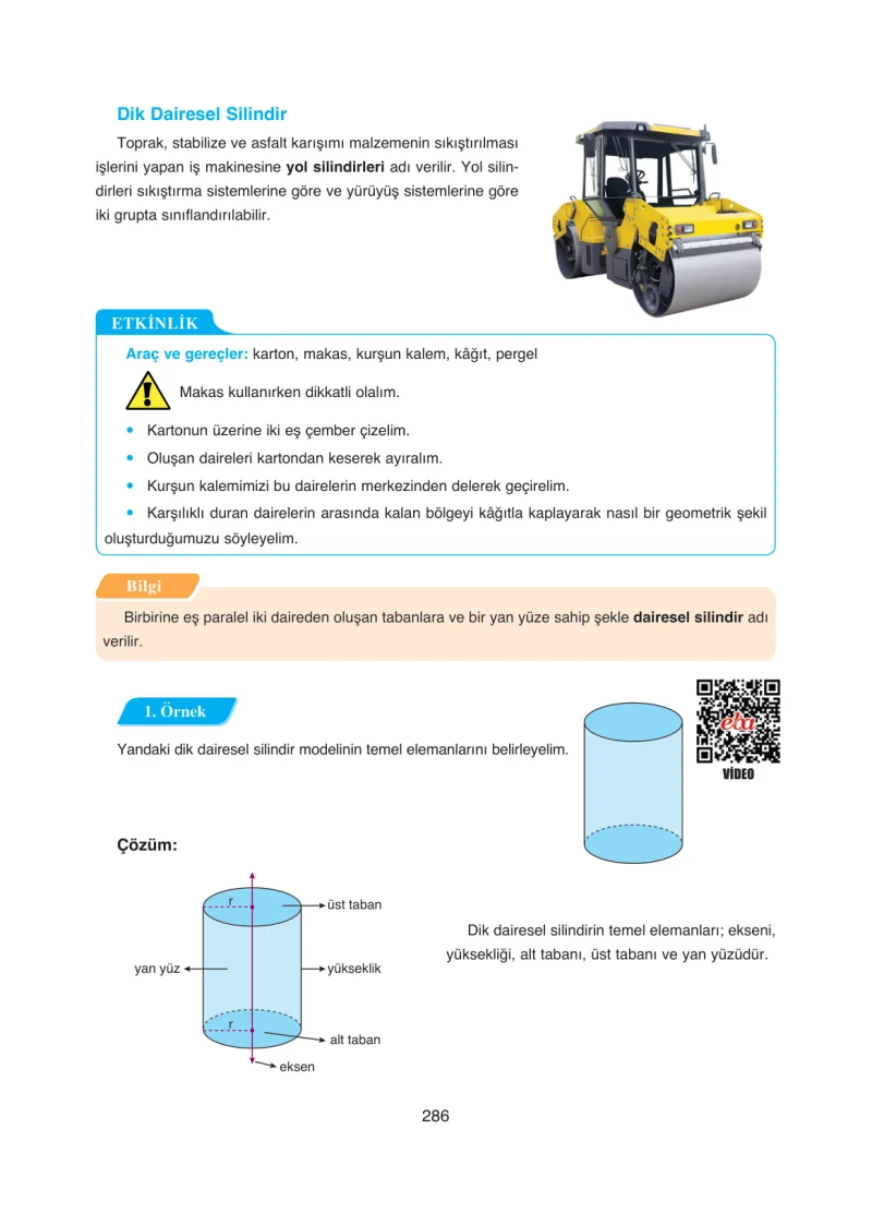 8. Sınıf Matematik Ders Kitabı Cevapları Ada Yayınları Sayfa 286