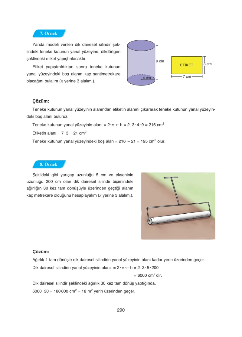 8. Sınıf Matematik Ders Kitabı Cevapları Ada Yayınları Sayfa 290