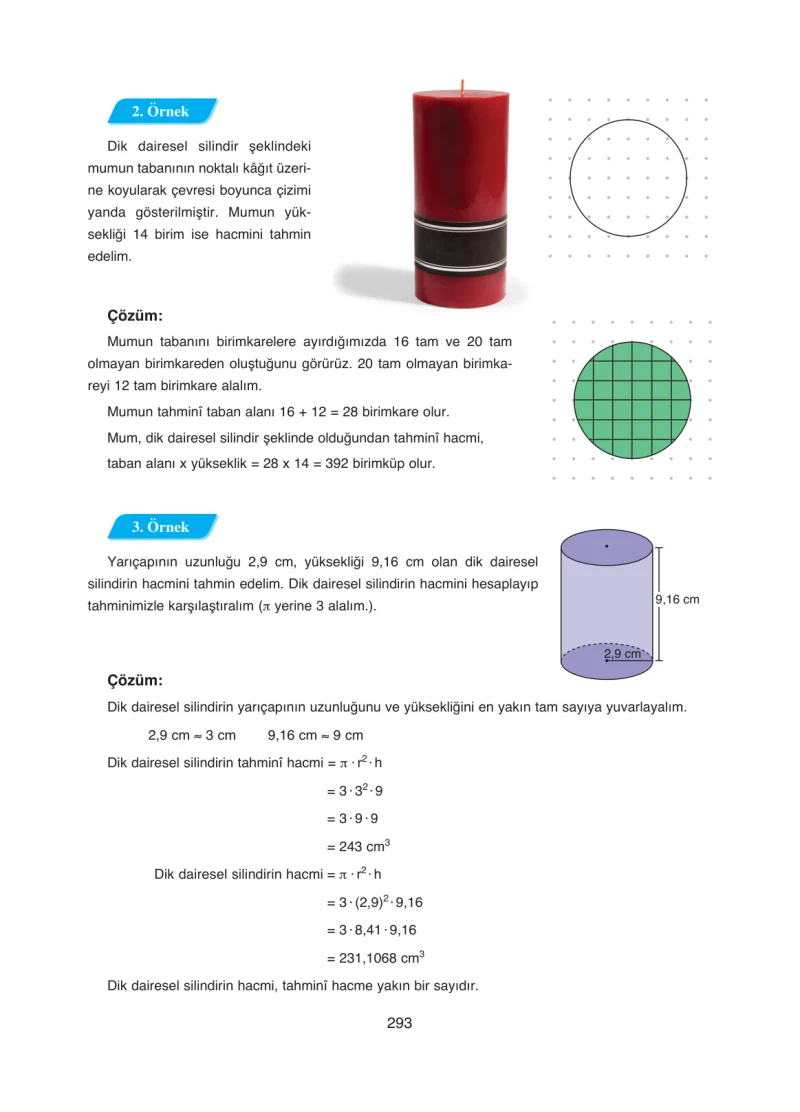 8. Sınıf Matematik Ders Kitabı Cevapları Ada Yayınları Sayfa 293