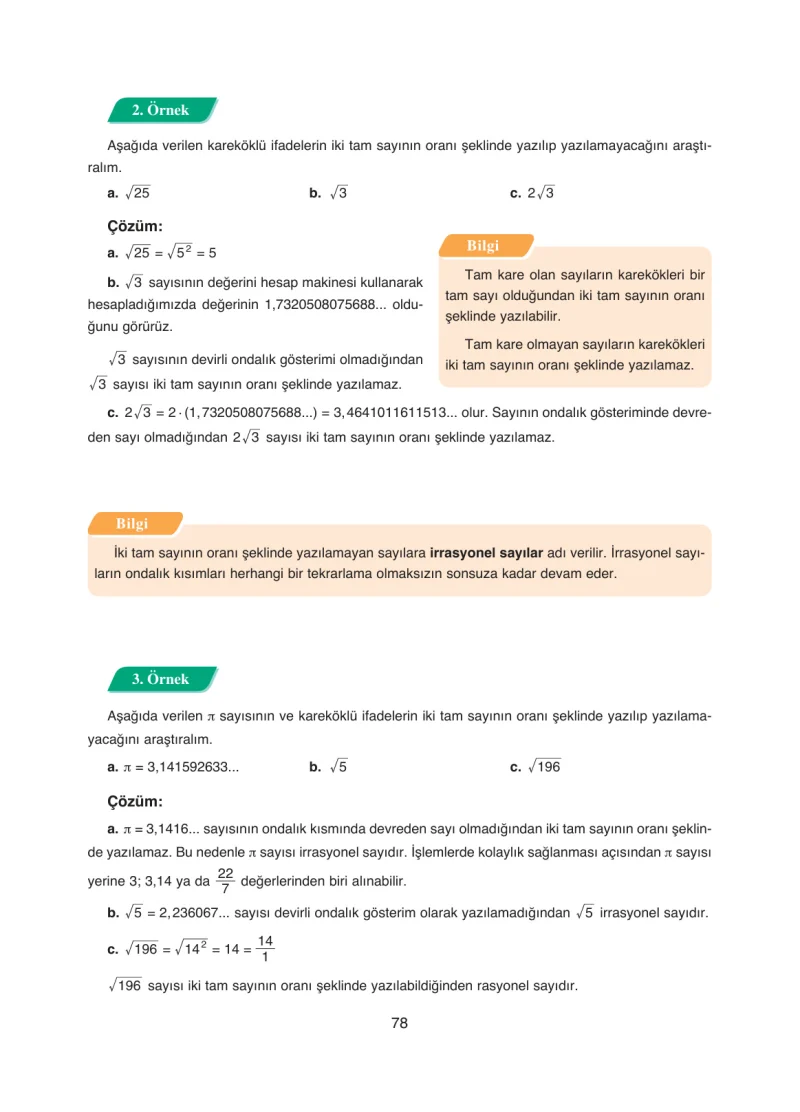 8. Sınıf Matematik Ders Kitabı Cevapları Ada Yayınları Sayfa 78