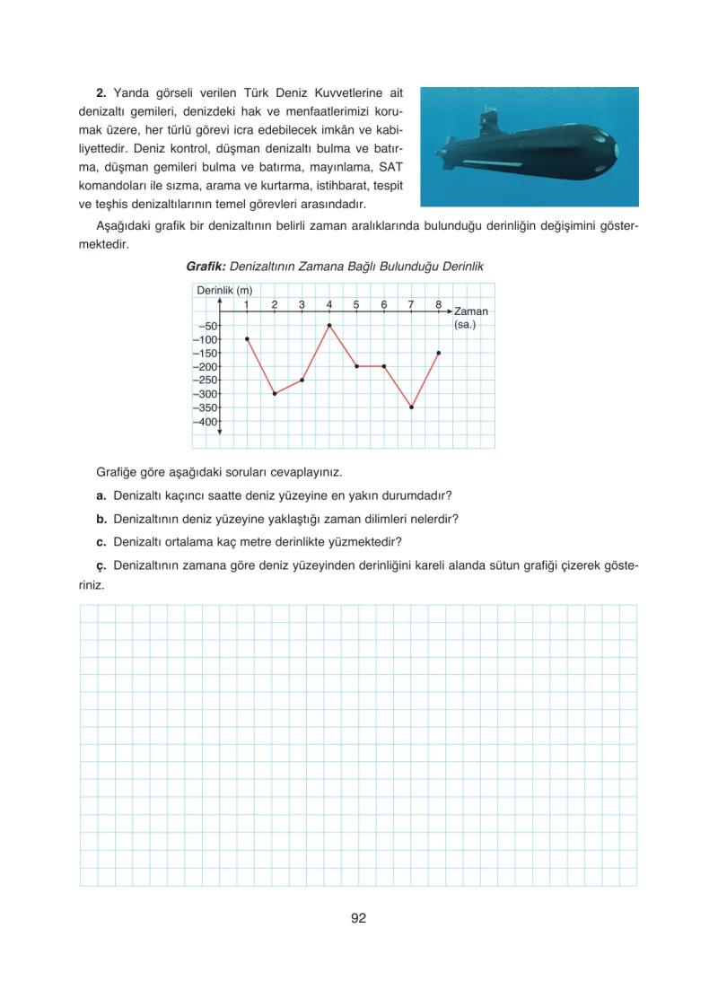 8. Sınıf Matematik Ders Kitabı Cevapları Ada Yayınları Sayfa 92