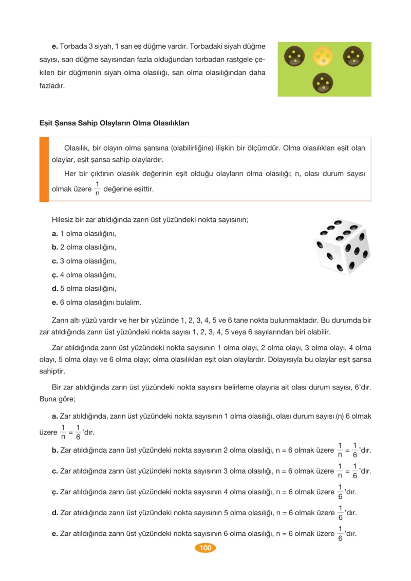 8. Sınıf Matematik Ders Kitabı Cevapları Berkay Yayınları Sayfa 100