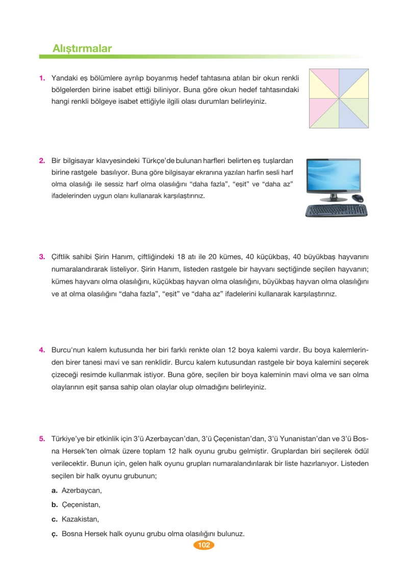 8. Sınıf Matematik Ders Kitabı Cevapları Berkay Yayınları Sayfa 102