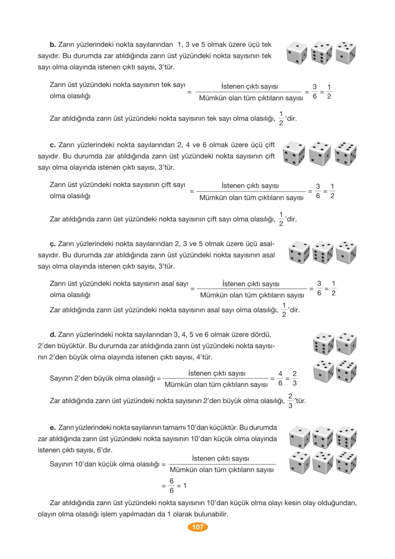 8. Sınıf Matematik Ders Kitabı Cevapları Berkay Yayınları Sayfa 107