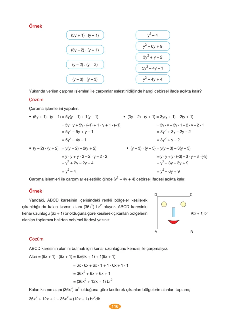 8. Sınıf Matematik Ders Kitabı Cevapları Berkay Yayınları Sayfa 116