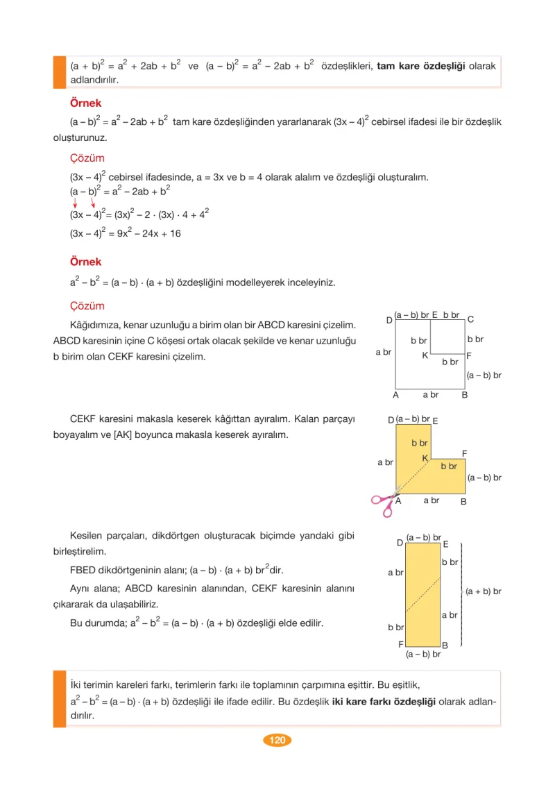 8. Sınıf Matematik Ders Kitabı Cevapları Berkay Yayınları Sayfa 120