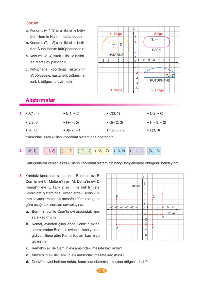8. Sınıf Matematik Ders Kitabı Cevapları Berkay Yayınları Sayfa 145