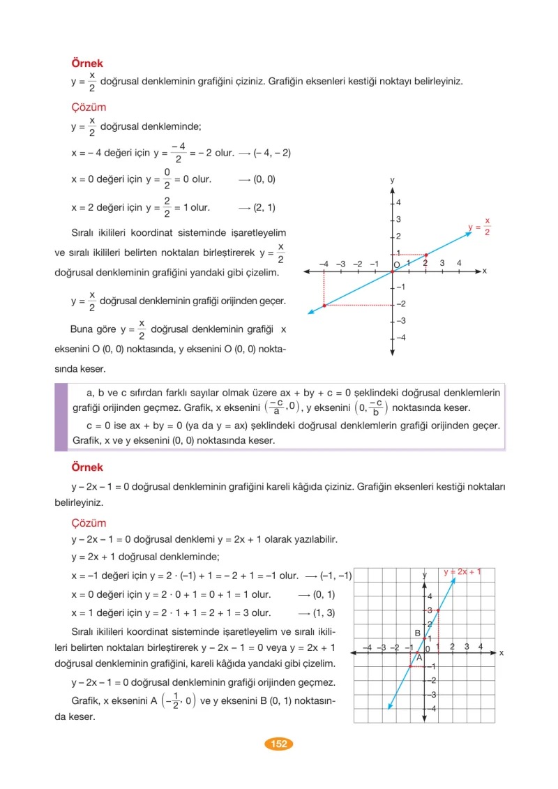 8. Sınıf Matematik Ders Kitabı Cevapları Berkay Yayınları Sayfa 152