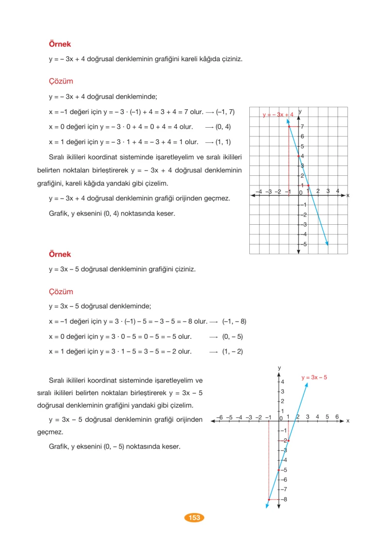 8. Sınıf Matematik Ders Kitabı Cevapları Berkay Yayınları Sayfa 153