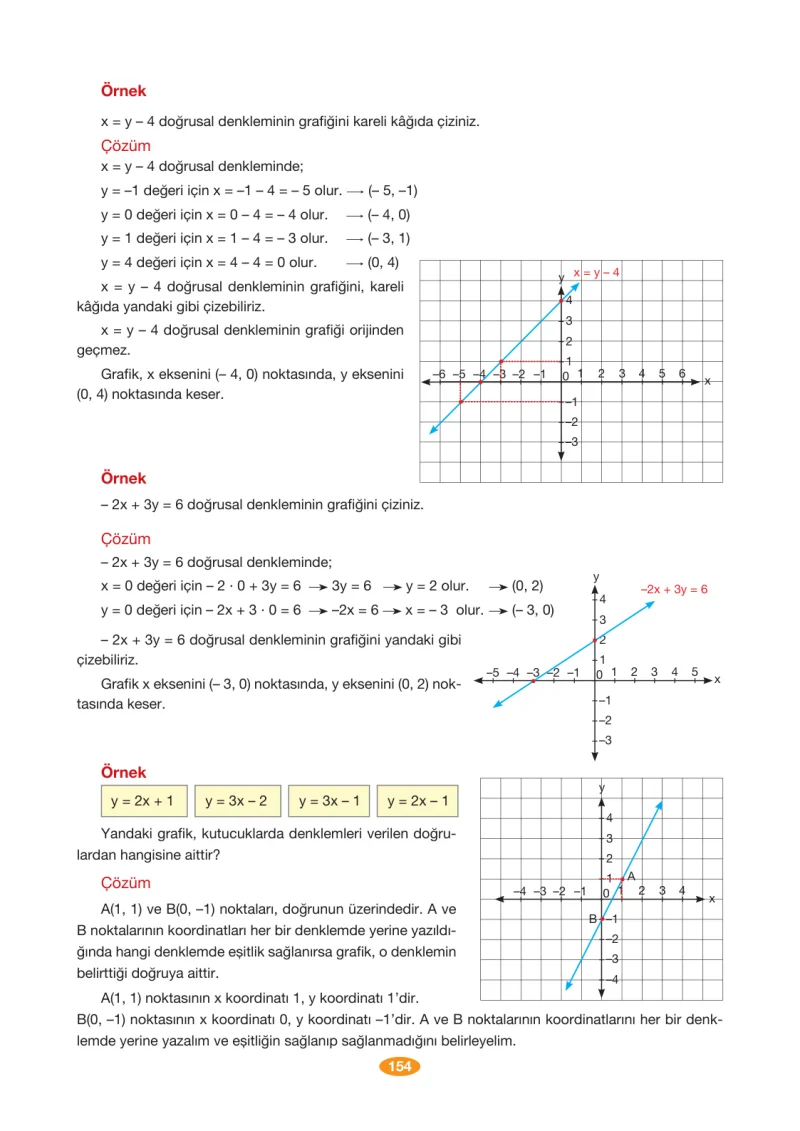 8. Sınıf Matematik Ders Kitabı Cevapları Berkay Yayınları Sayfa 154