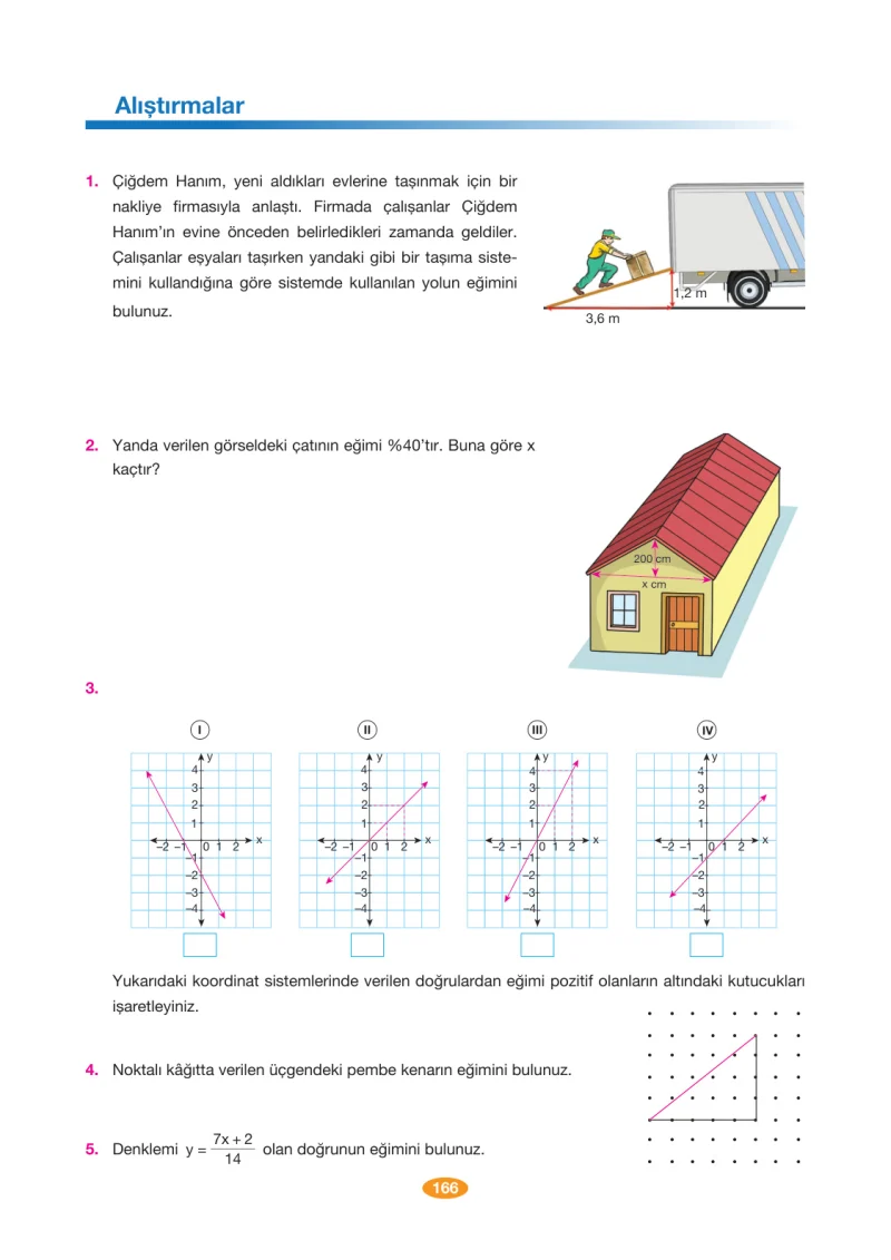 8. Sınıf Matematik Ders Kitabı Cevapları Berkay Yayınları Sayfa 166