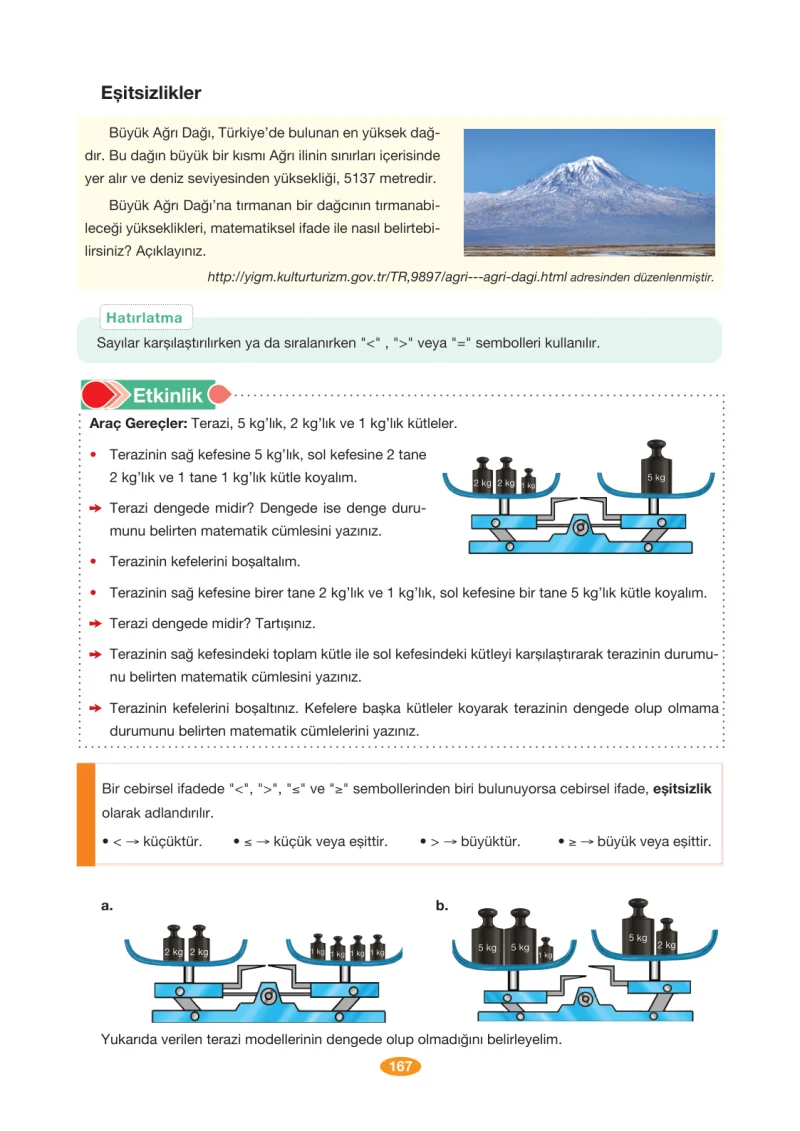 8. Sınıf Matematik Ders Kitabı Cevapları Berkay Yayınları Sayfa 167