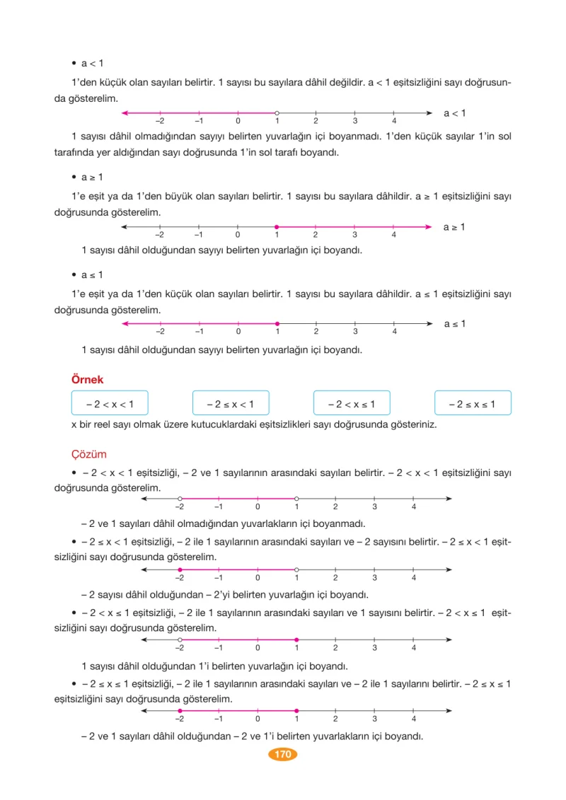 8. Sınıf Matematik Ders Kitabı Cevapları Berkay Yayınları Sayfa 170