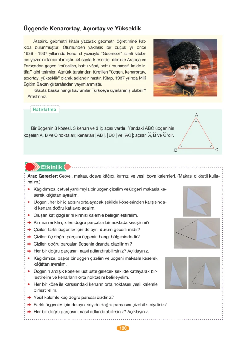 8. Sınıf Matematik Ders Kitabı Cevapları Berkay Yayınları Sayfa 180