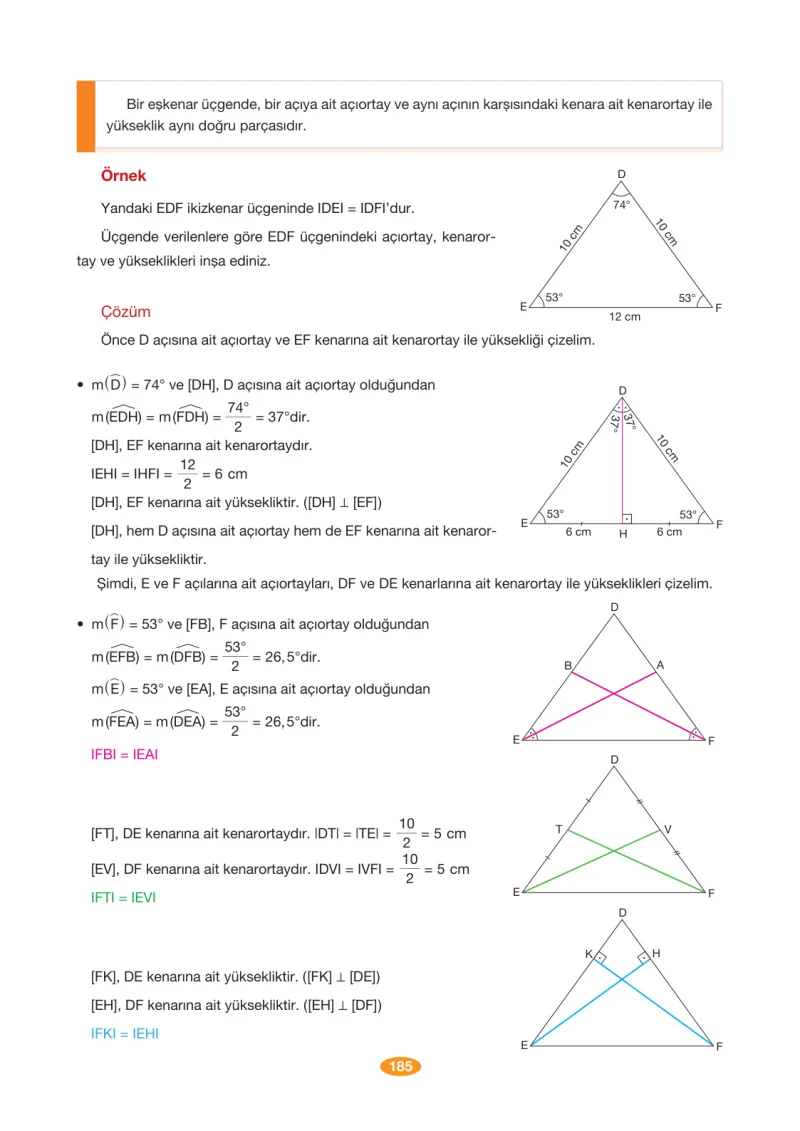 8. Sınıf Matematik Ders Kitabı Cevapları Berkay Yayınları Sayfa 185