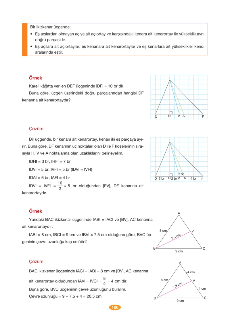8. Sınıf Matematik Ders Kitabı Cevapları Berkay Yayınları Sayfa 186