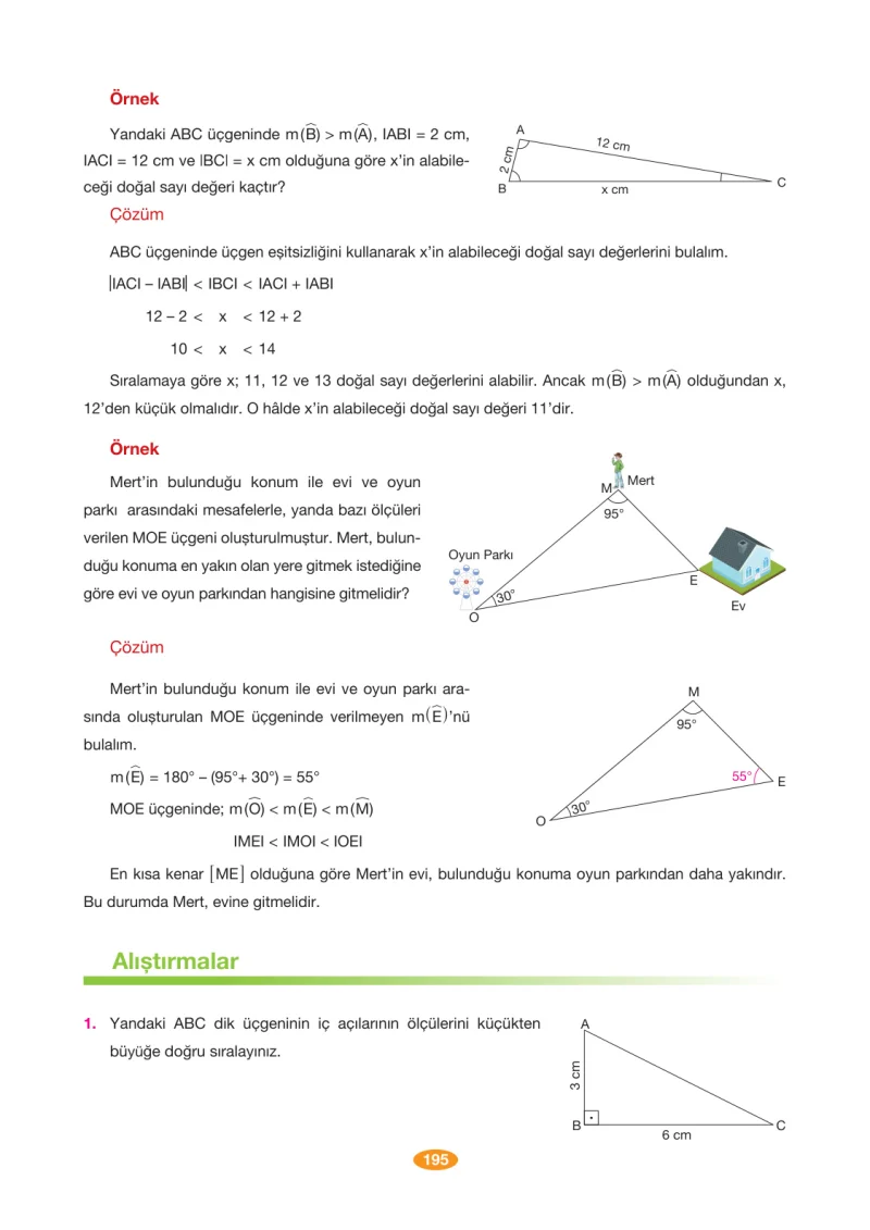 8. Sınıf Matematik Ders Kitabı Cevapları Berkay Yayınları Sayfa 195