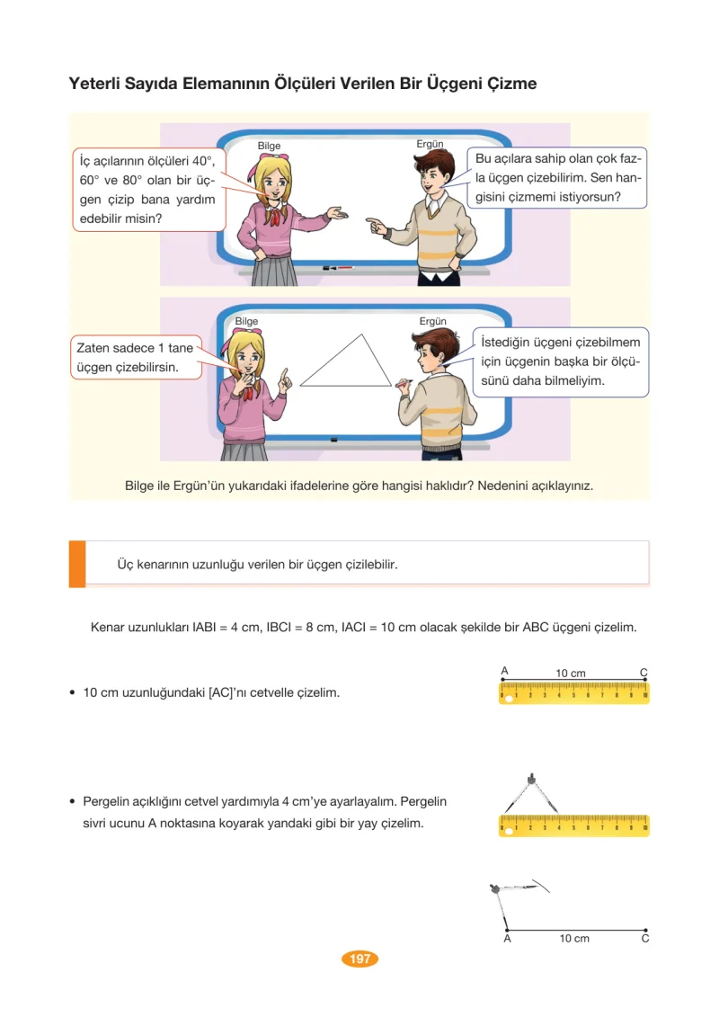 8. Sınıf Matematik Ders Kitabı Cevapları Berkay Yayınları Sayfa 197
