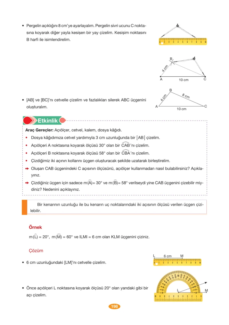 8. Sınıf Matematik Ders Kitabı Cevapları Berkay Yayınları Sayfa 198