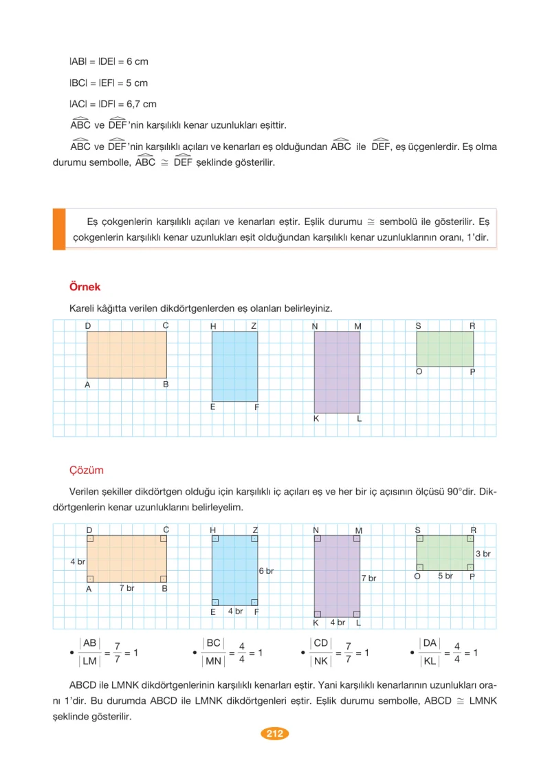 8. Sınıf Matematik Ders Kitabı Cevapları Berkay Yayınları Sayfa 212