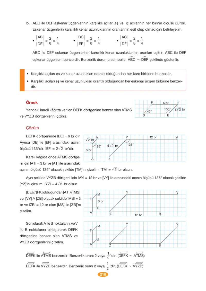 8. Sınıf Matematik Ders Kitabı Cevapları Berkay Yayınları Sayfa 218