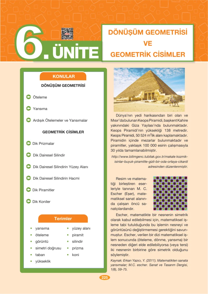 8. Sınıf Matematik Ders Kitabı Cevapları Berkay Yayınları Sayfa 225