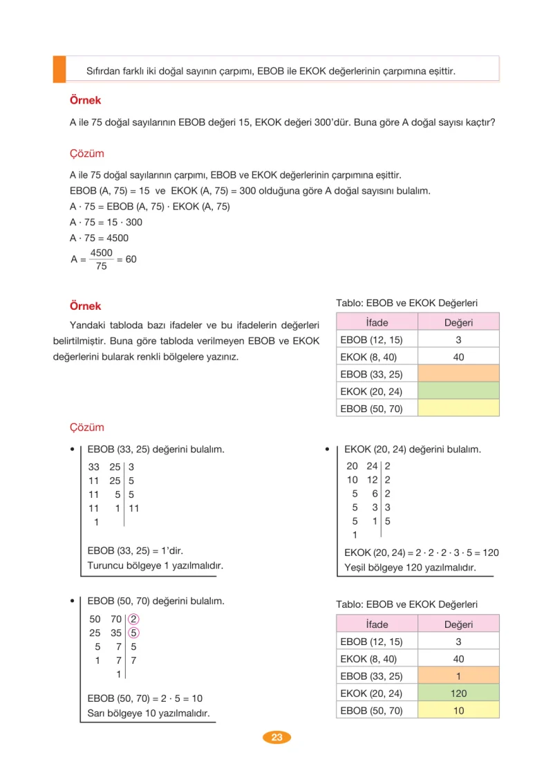 8. Sınıf Matematik Ders Kitabı Cevapları Berkay Yayınları Sayfa 23