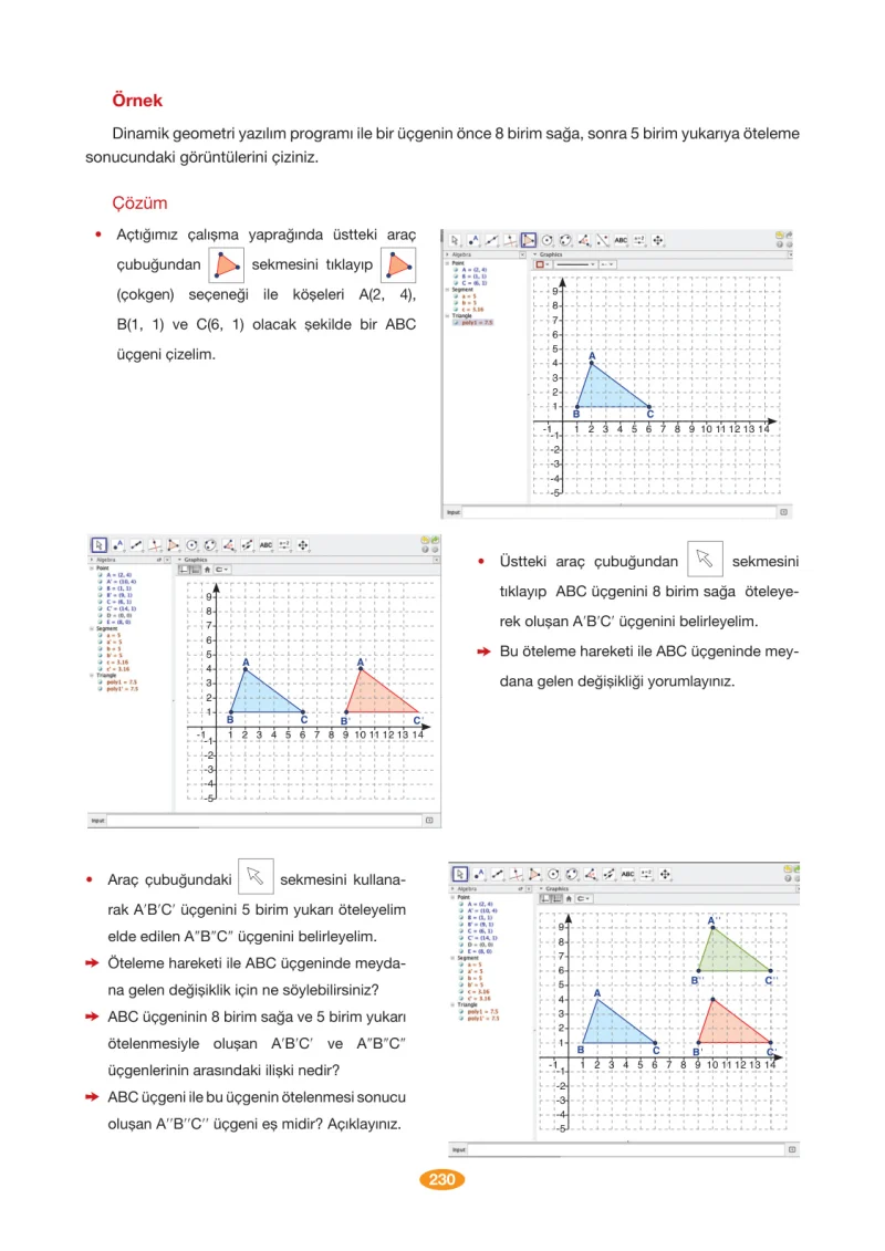 8. Sınıf Matematik Ders Kitabı Cevapları Berkay Yayınları Sayfa 230