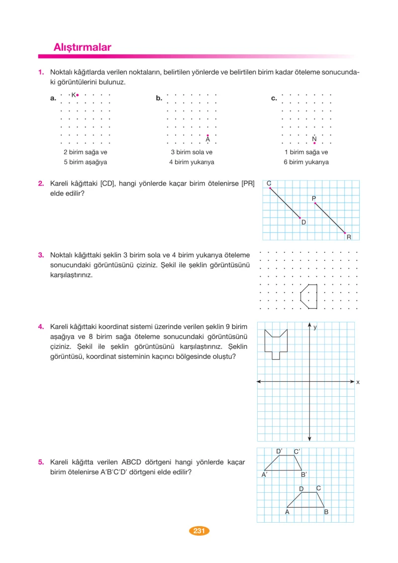 8. Sınıf Matematik Ders Kitabı Cevapları Berkay Yayınları Sayfa 231
