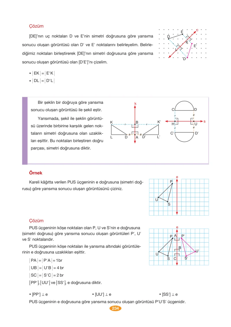 8. Sınıf Matematik Ders Kitabı Cevapları Berkay Yayınları Sayfa 234