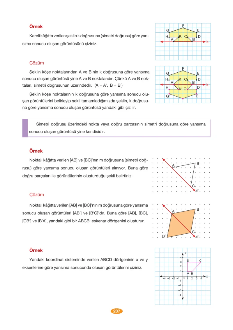 8. Sınıf Matematik Ders Kitabı Cevapları Berkay Yayınları Sayfa 237