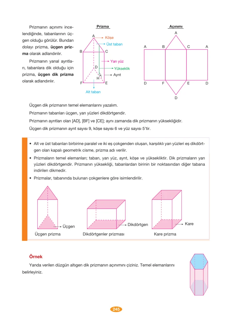 8. Sınıf Matematik Ders Kitabı Cevapları Berkay Yayınları Sayfa 245