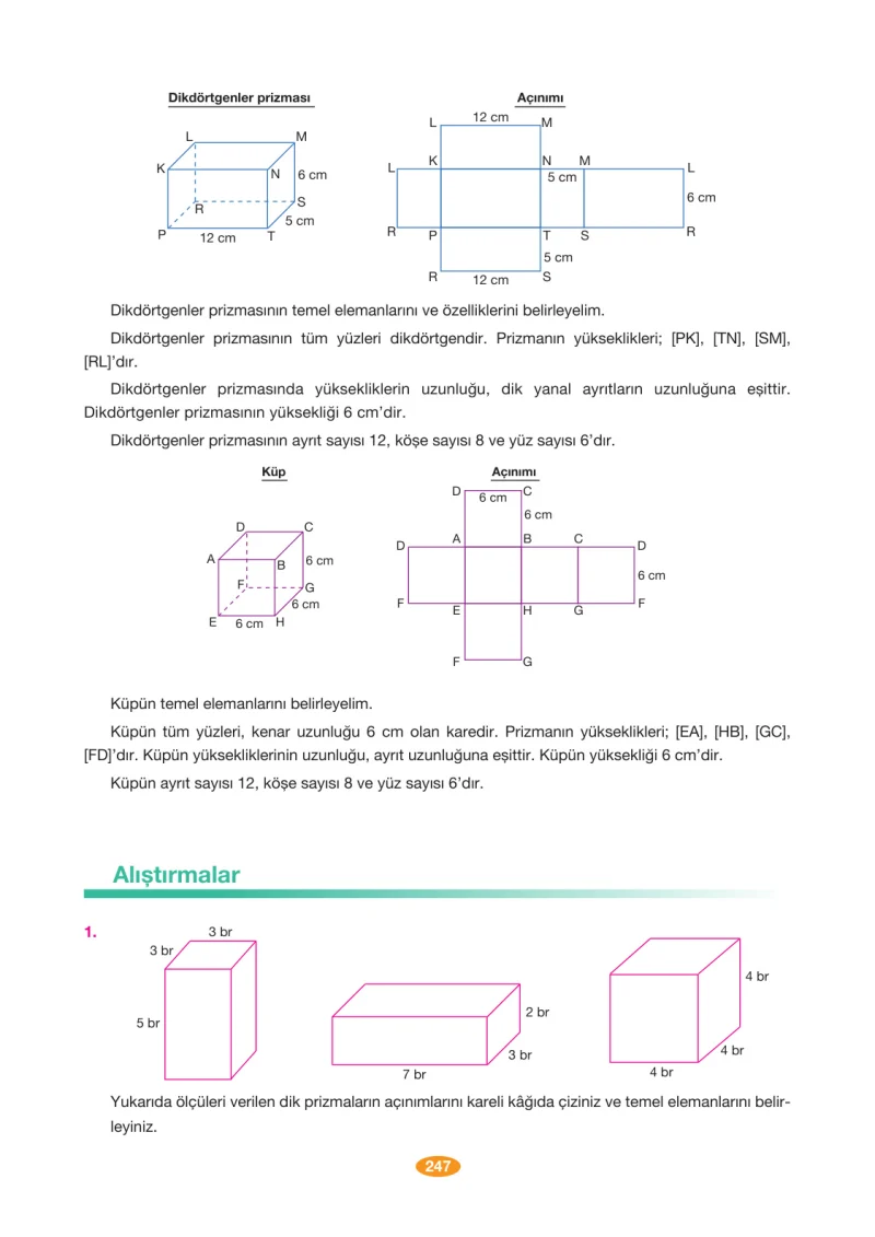 8. Sınıf Matematik Ders Kitabı Cevapları Berkay Yayınları Sayfa 247