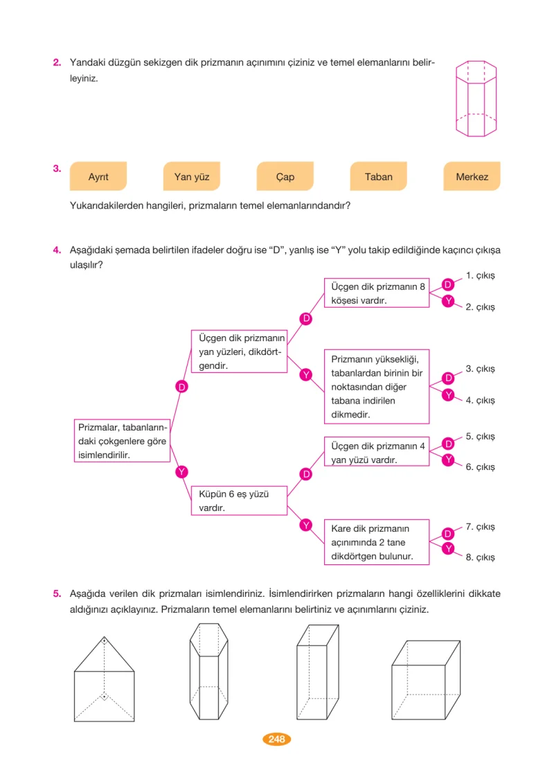 8. Sınıf Matematik Ders Kitabı Cevapları Berkay Yayınları Sayfa 248